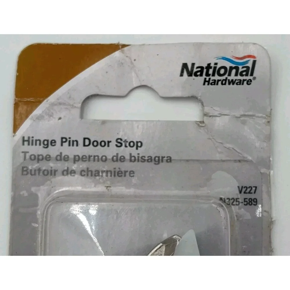 SATIN NICKEL National Hardware Hinge Pin Door Stop V227 N325-589 SEE B61.7GA2123